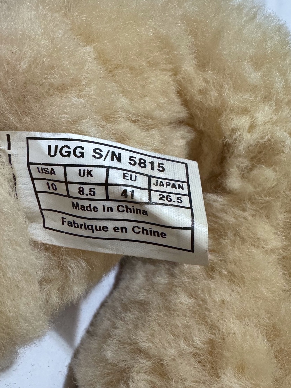 Ugg Boots Classic Tall Leather Suede Boot in Tan Size 10 - Picture 3 of 9